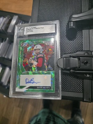 2022 Pro Set Metal Devin Brown Crystal Green 1/1 - Image 1 of 4