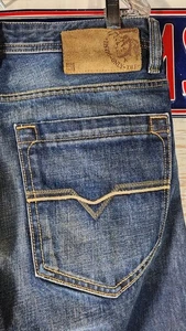 Jeans Diesel Koffha Bootcut Hombres 36x31 Botón Lavado Ligero Mosca Envejecido Italia @60 - Imagen 1 de 10