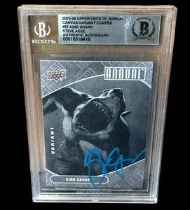 STEVE AGEE SIGNED 2023-24 UPPER DECK DC ANNUAL TRADING CARD BECKETT (3 - Picture 1 of 1