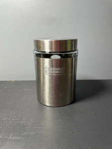 Dunkin Donuts ☕️ 🍩 Stainless Steel Canister 1 Pound Holder - Picture 1 of 4