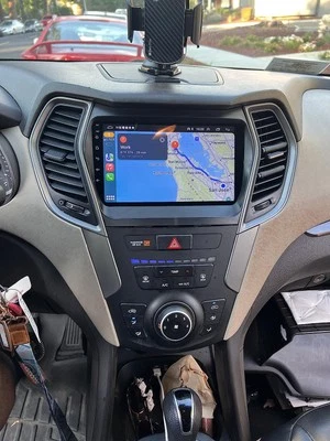 Carplay Android 13 For 2013-2018 Hyundai Santa Fe Sport Car Radio Stereo GPS DSP Foto 1 de 4