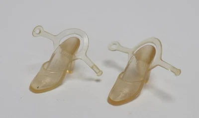 Zapatos de tacón con correa al tobillo transparentes vintage Barbie Superstar Era Taiwán Foto 1 de 4