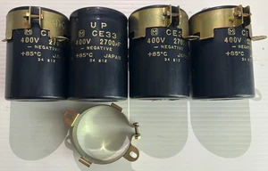 UP CE33 400V 2700uF - Negative +85°C JAPAN Capacitor with brackets QTY of 4 - Picture 1 of 3