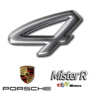 Porsche 997 • 4 Emblem • Titanium Silver • 911 Carrera 4 • #99755924100 - Bild 1 von 4