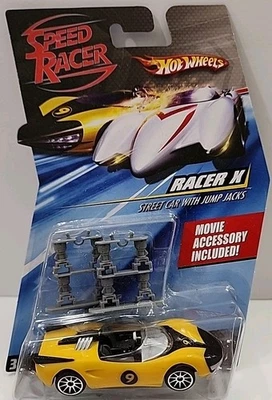 Coche de calle Speed Racer X 2008 Hot Wheels con gatos de salto Foto 1 de 2