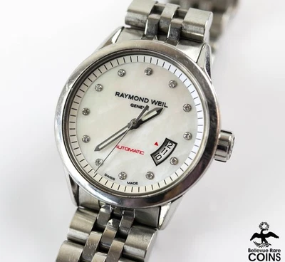 Reloj Raymond Weil Geneve Freelancer 2430 Automático MOP 29mm Dial Acero Inoxidable Foto 1 de 4
