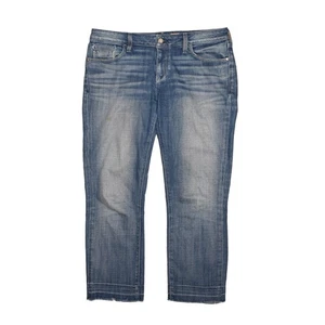 Jean recortado con dobladillo Anthropologie Stet Released talla 28 PILCRO $128 - Imagen 1 de 4