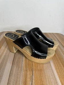 No. 6 Alexis Cut Out Clogs Women’s Size 41 (US 10.5-11) Black - Picture 1 of 11