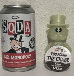 Funko Soda Mr Monopoly Collectible Vinyl Figure Glitter CHASE /1,300 - Picture 1 of 3