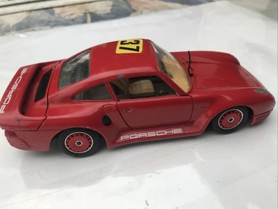 Burago 1/24 Porsche 959 Epave Pour Pièces - Photo 1/4