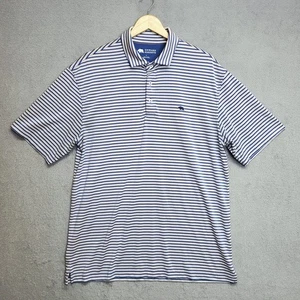 Onward Reserve Shirt Herren Large rosa blau gestreift Performance Golf Polo Stretch - Bild 1 von 10