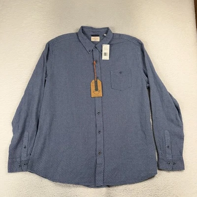 Weatherproof Vintage Men's Geometric Long Sleeve Button Up Shirt XXL NWT 65$ - Image 1 of 4