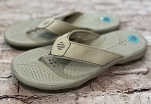 West Marine Performance Flip Flop Tan Khaki Men’s 10 NEW - Picture 1 of 5