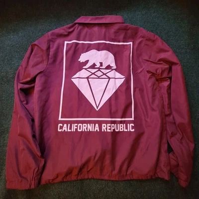 Eighty Eight Platinum Jacket Mens Medium California Republic Windbreaker Coat - Image 1 of 4