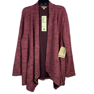 NEW One World Reversible Open Cardigan Womens Size XL - Picture 1 of 12