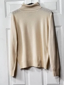 JUNO 100% Kaschmir Damen Gr. M Elfenbein Pullover Rollkragen Langarm - Bild 1 von 7