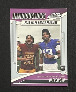 2025 Absolute Football PINK Introductions Jaylin Lane & Tai Felton #I-TFN RC - Picture 1 of 2