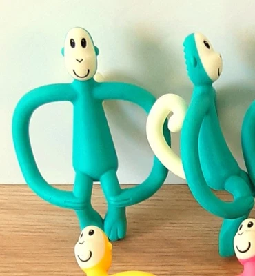 Matchstick Monkey Beißring / Zahnungshilfe Affe Original - grün ohne OVP
