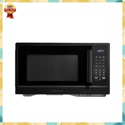 Insignia - 1.1 Cu. Ft. Countertop Microwave - Black - Image 1 of 4