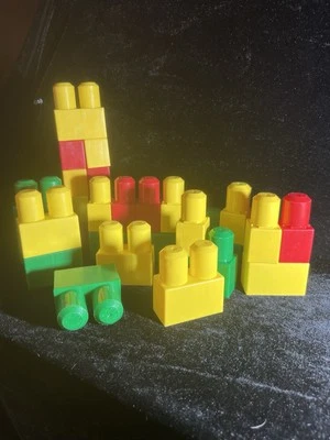 Lego Duplo 29 Pieces Building Bricks,Blocks Fun Lot {WASHED). Large/Long Pegs - Image 1 of 2