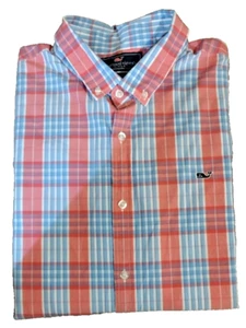 Camisa ballena calce ajustado manga larga con botones talla XL de Vineyard Vines para hombre - Imagen 1 de 4