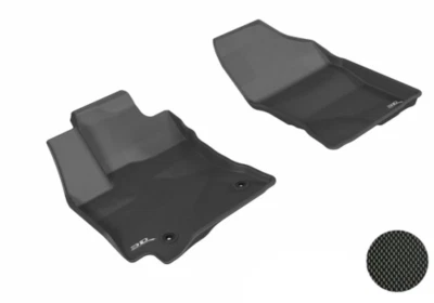 3D MAXpider  Black 1st Row 2 Piece Floor Liners for Toyota Corolla - Image 1 of 4