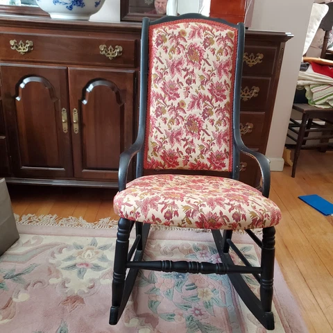 Antique upholstered Rocking Chair Cover