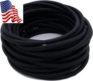 24 Piece Black Rubber Gummy Silicone Bracelets Jelly Soft Wristbands - Picture 1 of 12