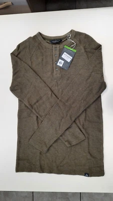 ALPINE DESING Men's Long Sleeve Henley Shirt Deep Clover, Choose Size, NEW!! - Image 1 of 4