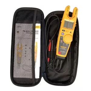Medidor de abrazadera Fluke T6-1000 probador eléctrico tecnología FieldSense y estuche de transporte - Imagen 1 de 7