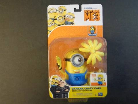 Despicable Me 3, Banana Crazy Carl Action Figurine, Minions, Illumination, Toy Cover