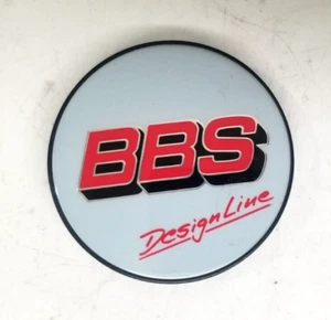 BBS Design Line "Red over Gray" Wheel Hub Center Cap Emblem Chip - New *56mm* - Picture 1 of 5