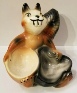 Vintage Squirrel Trinket Dish 1957 California Pottery USA Coin & Wallet Holder - Picture 1 of 10