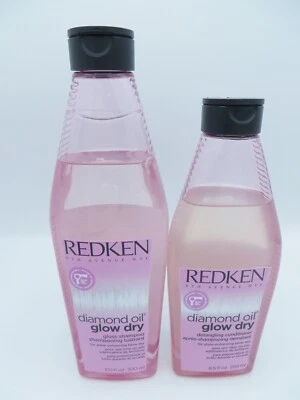 REDKEN DIAMOND OIL GLOW DRY SHAMPOO 10.1 oz & CONDITIONER 8.5 oz  - Image 1 of 2