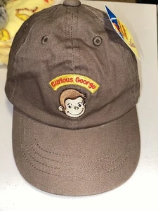 Curious George Hat brown Embroidered Cap Kids Elastic  - Picture 1 of 6