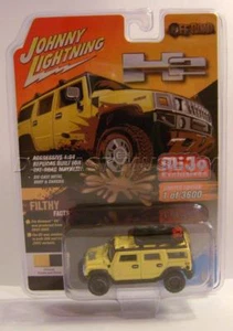 HUMMER H2 WAGON YELLOW OFF ROAD MIJO EXCLUSIVE JOHNNY LIGHTNING DIECAST - Picture 1 of 4