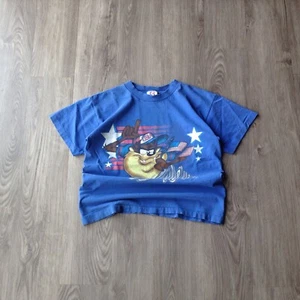 Vintage 1996 Looney Tunes Taz Team USA Shirt Made In USA Adult Sz Small - Picture 1 of 7