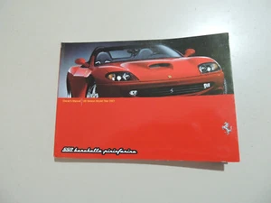 Ferrari 550 barchetta F133 2001 US-Modell Betriebsanleitung Notice d entretien - Picture 1 of 9