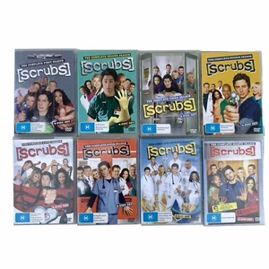 SCRUBS Complete Seasons Series 1-8 DVD Lot TV SERIES Comedy 1 2 3 4 5 6 7 8 - Picture 1 of 9