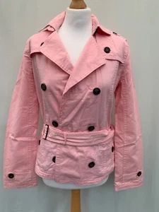 Jacke Abercrombie & Fitch Gr. XL rosa Gürtel Baumwollmischung Damen - Bild 1 von 5