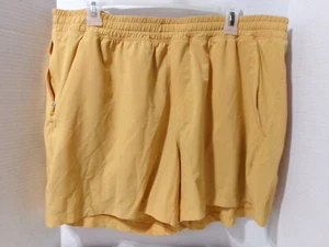 MEN'S LULULEMON NYLON GYM SWIM TRUNKS SHORTS XXL UNLINED MUSTARD 5" INSEAM - Picture 1 of 4