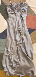 MONIQUE LHUILLIER Bridesmaids Strapless Silver Dress // Gorgeous!! - Bild 1 von 6