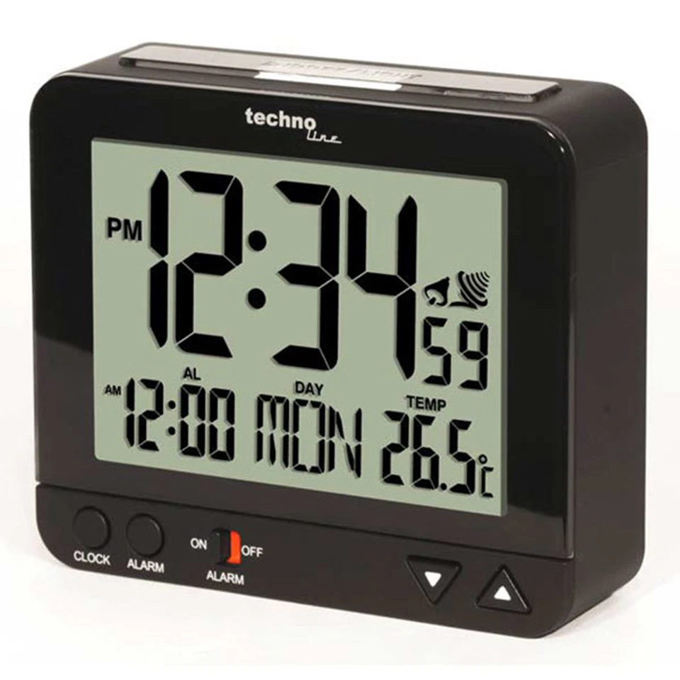 Technotrade WT195 digitaler Funkwecker Funkuhr Wecker Uhr 12/24-h-Zeitanzeige - Bild 1 von 1