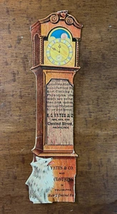 Yates & Co Kleidung, gestanzte Standuhr Hund & Mädchen, Sammelkarte T3 - Bild 1 von 6