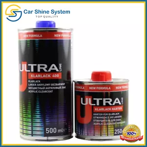 Acrylic Clear Coat Lacquer 2K 2:1 Scratch Resistant High Gloss SR 750ml KIT - Picture 1 of 11