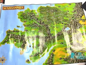 Old World 1998 Warhammer Fantasy Batles Poster Map Rare - Picture 1 of 6