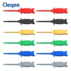 Cleqee Mini Grabber SMD IC Test Hooks Flat Test Clips for Electrical Testing - Picture 1 of 9