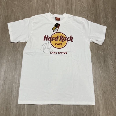 Hard Rock Shirt L NEW Vintage Y2K Autographed Signed Lake Tahoe Restaurant Tee - Image 1 of 4