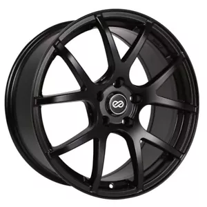 Enkei M52 18x8 40mm Offset 5x110 Bolt Pattern 72.6mm Bore Dia Matte Black Wheel - Picture 1 of 1