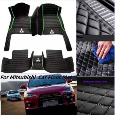 Custom For Mitsubishi All Models Anti-slip Waterproof Custom Liners Carpets Rugs Foto 1 de 4